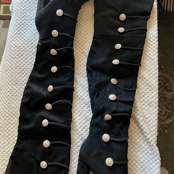 Yoki Womens thigh high Block heel boots. Brand new. Size 8 1/2. - Picture 5 of 10